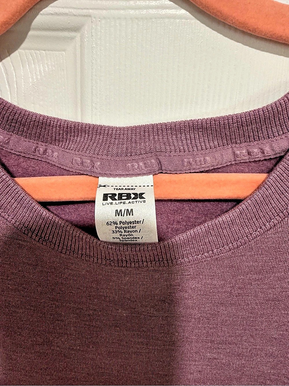 RBX Women's Long Sleeve Top in Purple Size Medium NWT - Picture 4 of 4
